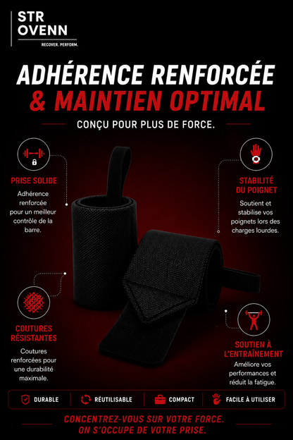 Bandes de Poignet Strovenn — Soutien & Performance Multi-Exercices